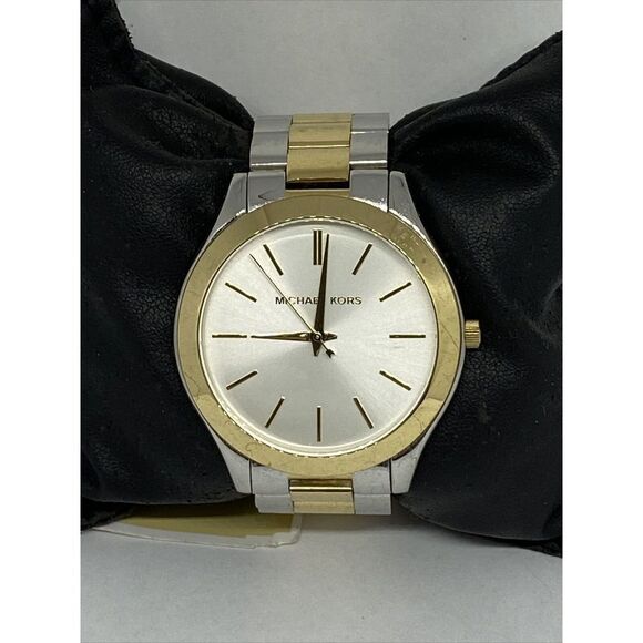 Michael Kors Slim Runway MK3198 Women's Stainless Steel Analog Dial Watch MP761 - Picture 1 of 12